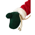 Christmas Standing Santa Claus With Gift Bag Decoration